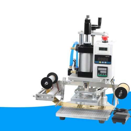 เครื่องปั๊มโลโก้ ไฟฟ้า ใช้กับปั๊มลม รุ่น WT-QS เครื่องฟลอยด์ ปั๊มนูน เจาะ หนัง