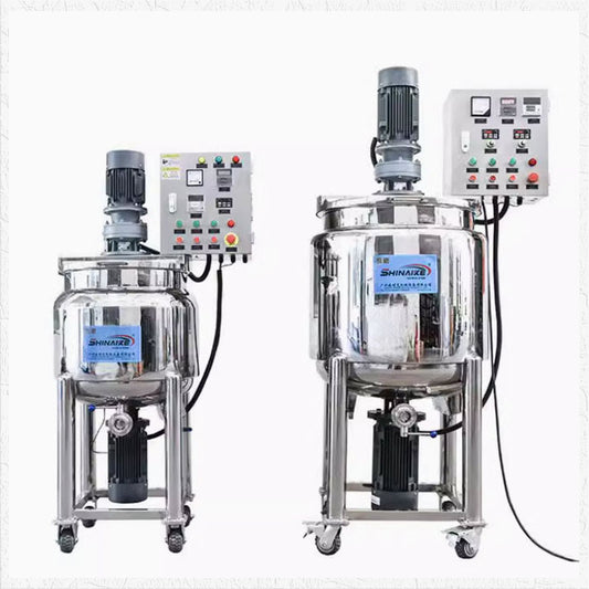 ถังผสมหม้อกวนโฮโมจีไนเซอร์ Homogenizer Mixing Tank 100L-200L 220v-380v 1.1w-2.2w 0-2880 rpm 100 องศา