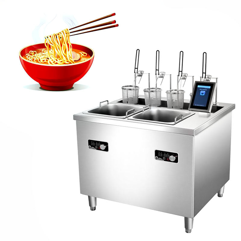 เครื่องต้มก๋วยเตี๋ยวอัจฉริยะ Smart Noodle Boiler 380V 8.5KW 18L การควบคุมหน้าจอสัมผัส
