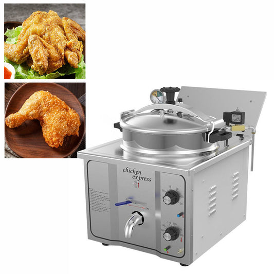 เครื่องทอดแรงดันไฟฟ้า 10 ลิตร Electric Pressure Deep Fryer 10L 220V~/50Hz 3000W 50~200°C