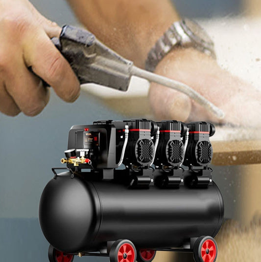 เครื่องปั๊มลมไร้น้ำมันแรงดันสูงอัจฉริยะ High-Pressure Air Compressor 120L 4290W x3 0.8MPa