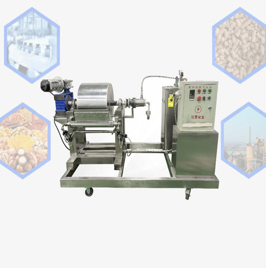 เครื่องอบแห้งแบบลูกกลิ้ง (Drum Dryer Machine) 380V 18KW 120-170°C φ500 มม. × 400 มม.