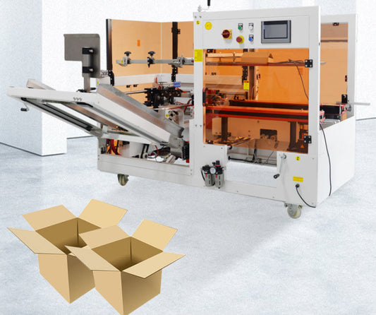 เครื่องขึ้นรูปกล่องอัตโนมัติ (Automatic Carton Erecting Machine) พับแนวตั้ง 220V 50Hz 400W 1-10 กล่อง/นาที