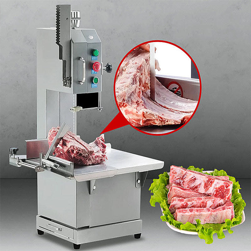เครื่องเลื่อยกระดูก Bone Saw Machine 220V 850W/1500W/1800W - Heavy Duty Meat Cutting Machine for Butcher Shops and Food Processing