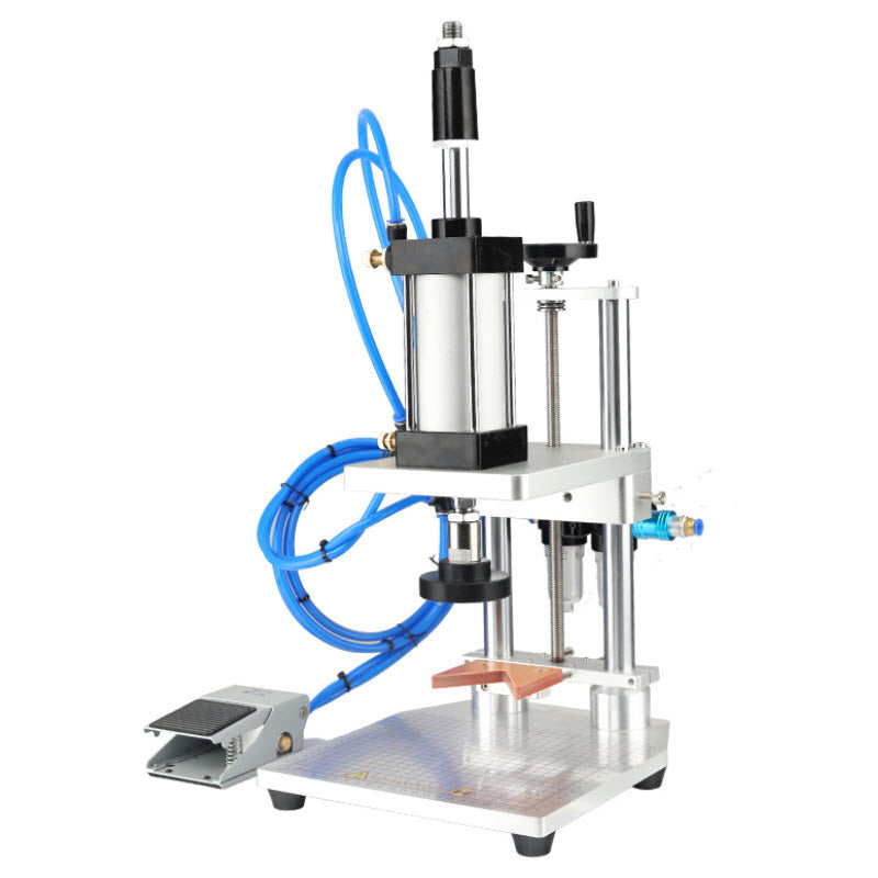 เครื่องปิดฝาแบบนิวเมติก Pneumatic Capping Machine กระบอกสูบ: SCj63-50-50 หัวปิดกลาง