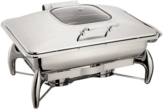 ถาดอุ่นอาหาร โรงแรม รุ่น1011LB สแตนเลส 304 ขนาด 585x455x210 มม.มีที่อุ่นในตัว