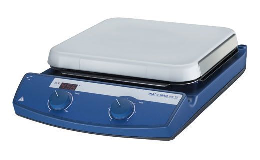 เครื่องกวนสารละลายพร้อมเตาให้ความร้อน Hotplate and Magnetic Stirrer รุ่น C-MAG HS10 ยี่ห้อ IKA