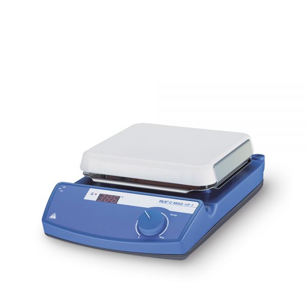 เครื่องทำความร้อน Hotplate รุ่น C-MAG HP7 ยี่ห้อ IKA ขนาด 7 นิ้ว พลังงานสูง ควบคุมอุณหภูมิแม่นยำ เหมาะสำหรับห้องปฏิบัติการ