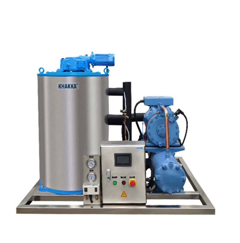 เครื่องทำน้ำแข็งเกล็ดสำหรับโรงงาน อุตสาหกรรม รุ่น DFI-4T ขนาด 4 ตันต่อวัน เหมาะสำหรับร้านอาหารและโรงแรม ประสิทธิภาพสูง