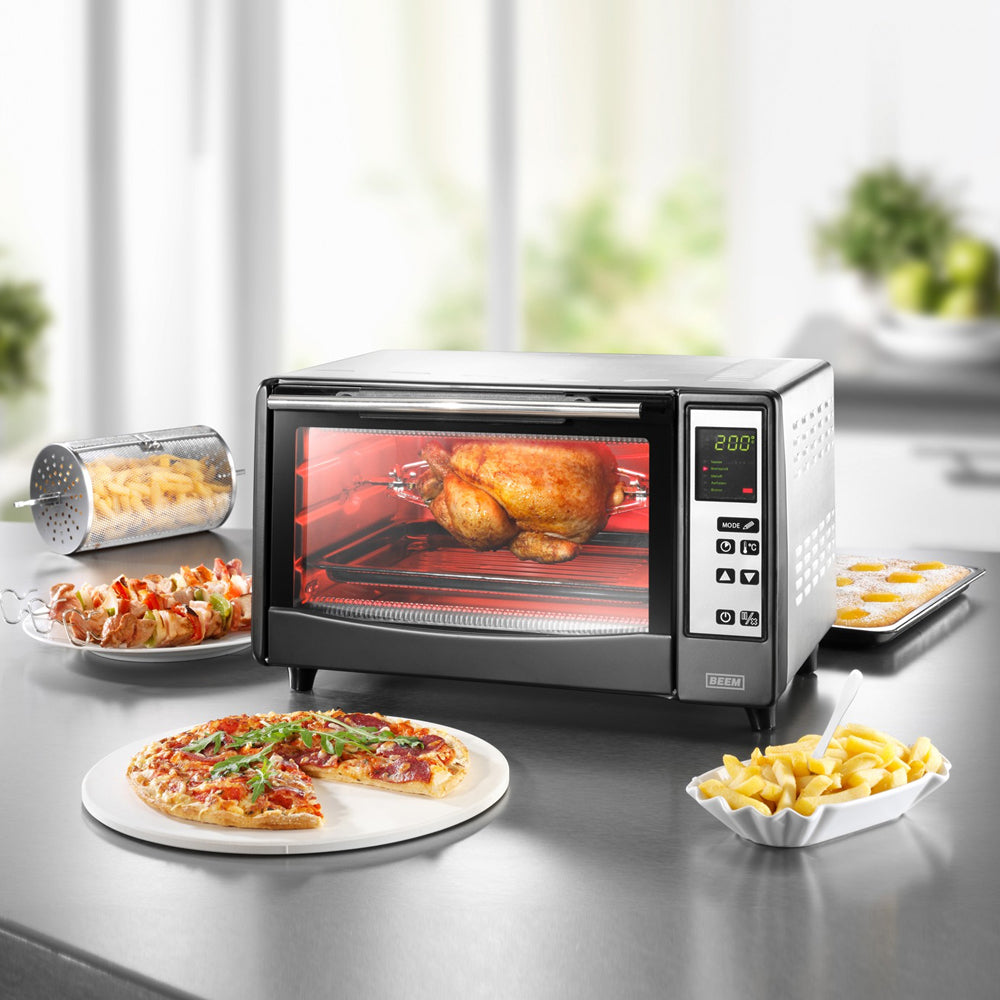 เตาอบไฟฟ้า เตาอบอินฟาเรด Electric Oven รุ่น PO-1 ขนาด 10 ลิตร หน้าจอแสดงผล LED กำลังไฟ 1300 วัตต์