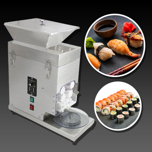 เครื่องปั้นข้าวซูชิ Semi Auto Sushi Rice Ball Machine สามารถเลือกน้ำหนักได้ตั้งแต่ 20-28 กรัม
