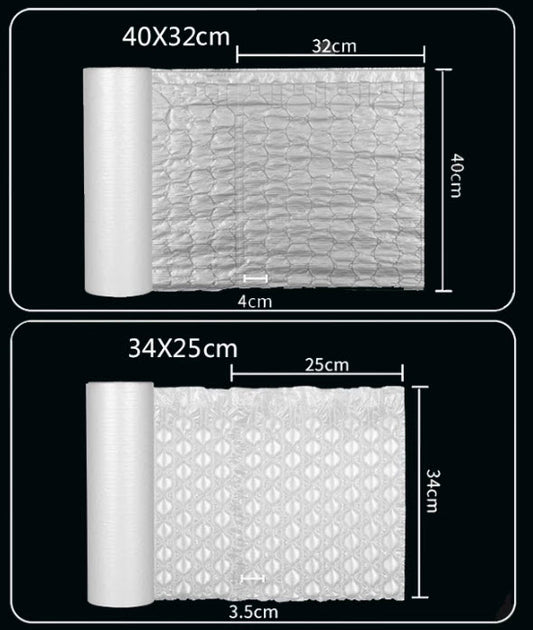 ม้วนฟลีม สำหรับ  เครื่องผลิตพลาสติกกันกระแทก  Film Air Bubble 40x32cm ยาว 300เมตร