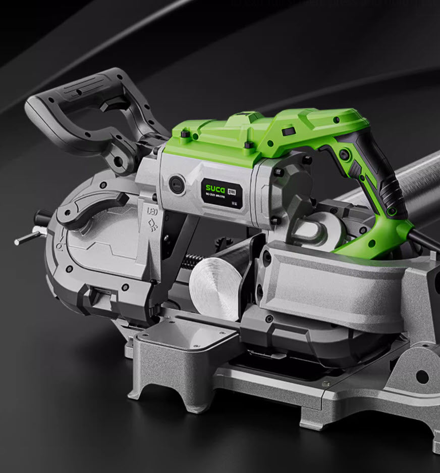 เครื่องตัดเหล็ก SC-2501 Portable Band Saw 250W, เครื่องมือช่างพกพา, ตัดเหล็กและโลหะได้อย่างแม่นยำ, เหมาะสำหรับงานก่อสร้างและอุตสาหกรรม