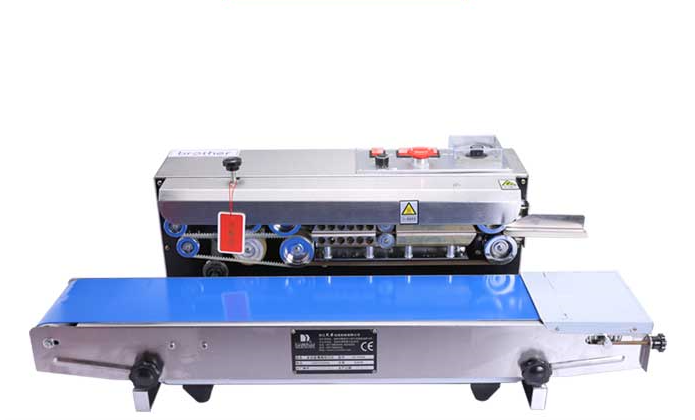 เครื่องซีล SF150W (horizontal stainless steel model) steel stamp top version