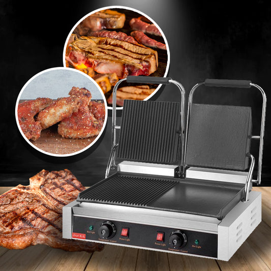 เตาย่างเนื้อไฟฟ้า Electric Contact Grill รุ่น CW-813B เครื่องย่างเนื้อ เตาย่างไฟฟ้า