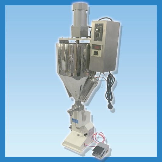 เครื่องบรรจุของเหลว ระบบปั๊มลม พร้อมฮีทเตอร์ Pneumatic Liquid Filling Machine ช่วงบรรจุ 5-50 ml