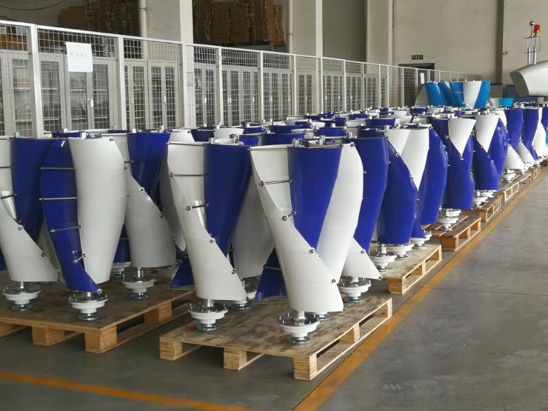 กังหันลม ปั่นไฟจ่ายไฟเอาท์พุต ไม่รวมขา  FD-400w Small Spiral Wind Turbine 12-24V 8m/s