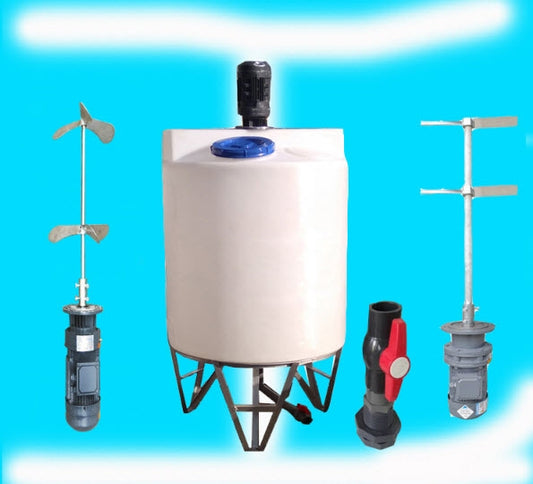 เครื่องผสม กวน กันการกัดกร่อน mixing tank 200L300L anticorrosion bucket พร้อมถัง pe