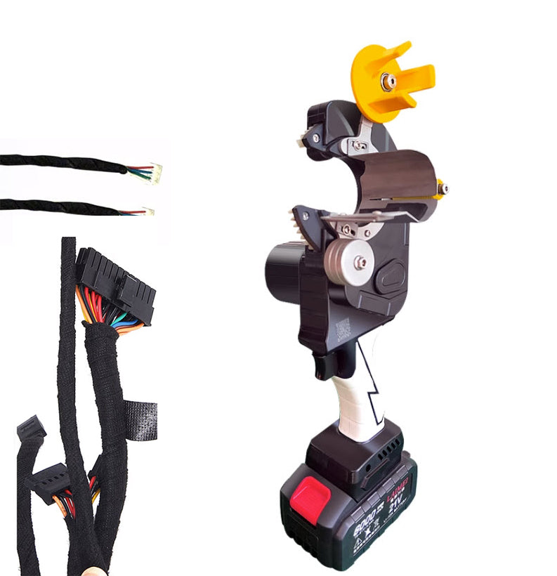 เครื่องพันเทปสายไฟ เครื่องพันท่อ Wire harness tapping machine แบบมือถือ และ แบบตั้งโต๊ะ 35 50 60mm