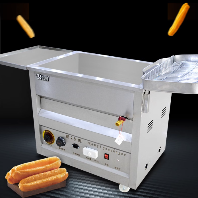หม้อทอดระบบแก๊ส Automatic Deep-Fried Dough 25L 40L 60L 80L Cooking Capacity, Ideal for Restaurants and Food Trucks, Efficient and Reliable