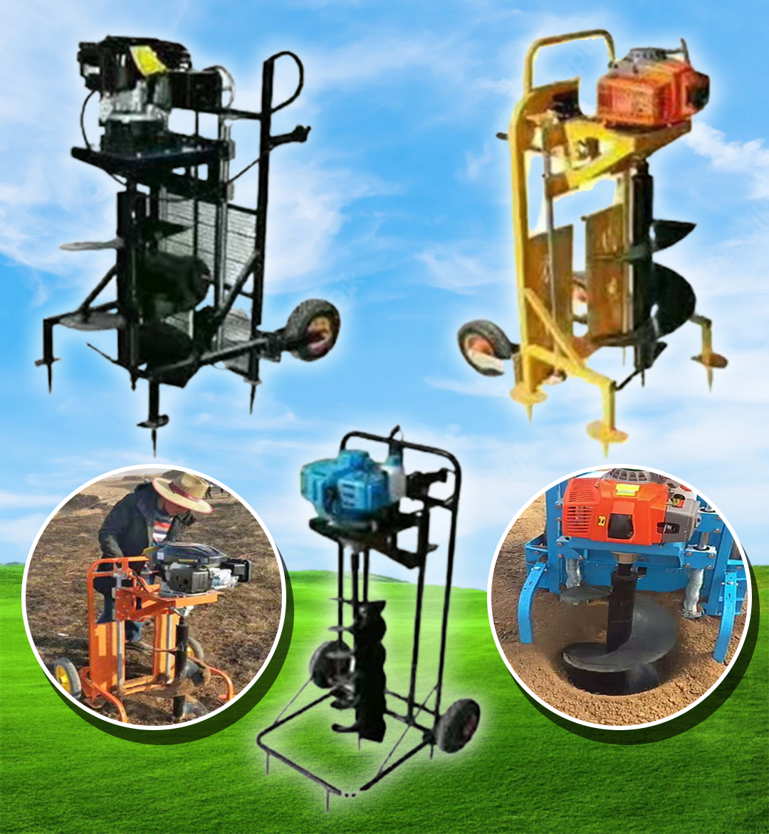 เครื่องเจาะดินการเกษตร digger tree planting hole punching machine