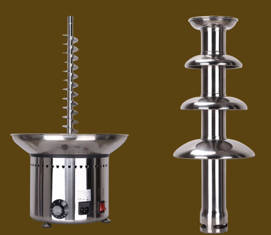 เครื่องทําช็อกโกแลตฟองดู Chocolate Fountain Top 3 ขนาดกลาง สำหรับงานปาร์ตี้ ใช้งานง่าย ทำช็อกโกแลตฟองดูได้สะดวก