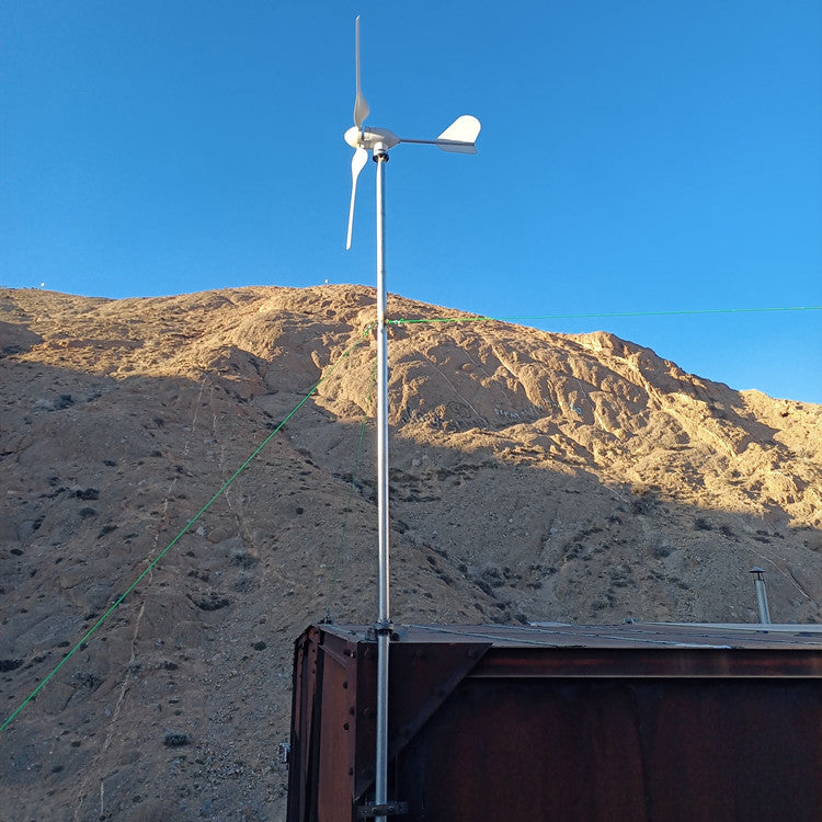 กังหันลม ปั่นไฟ 24V48V220V horizontal axis wind turbine สำหรับผลิตไฟฟ้าใช้ในบ้านหรืออุตสาหกรรม ขนาดใหญ่ ทนทาน ประหยัดพลังงาน