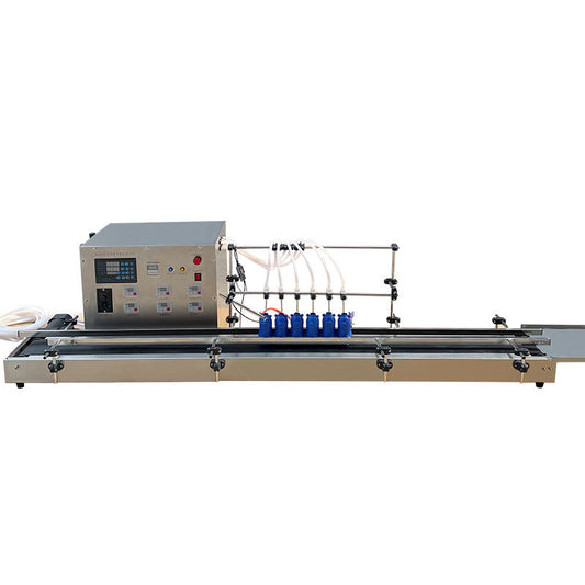 เครื่องบรรจุของเหลว 4 หัวจ่าย 13 ลิตร multi-head lifting and submersible semi-automatic ink oil