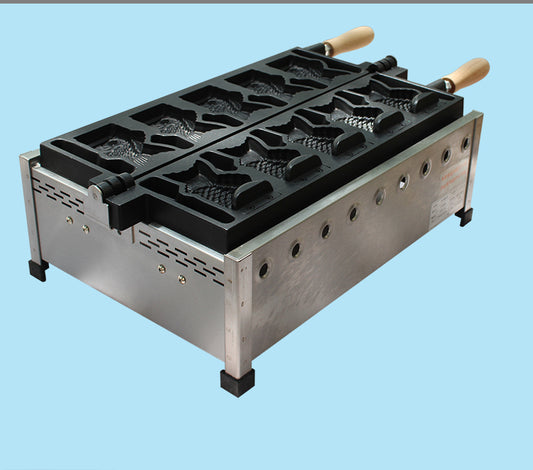 เครื่องทำโคนไอติม วาฟเฟิลรูปปลา Fish waffle FY-1101B.R 20kg เครื่องทำขนมหวานคุณภาพสูง ทำวาฟเฟิลปลาอร่อย สินค้าเชิงพาณิชย์