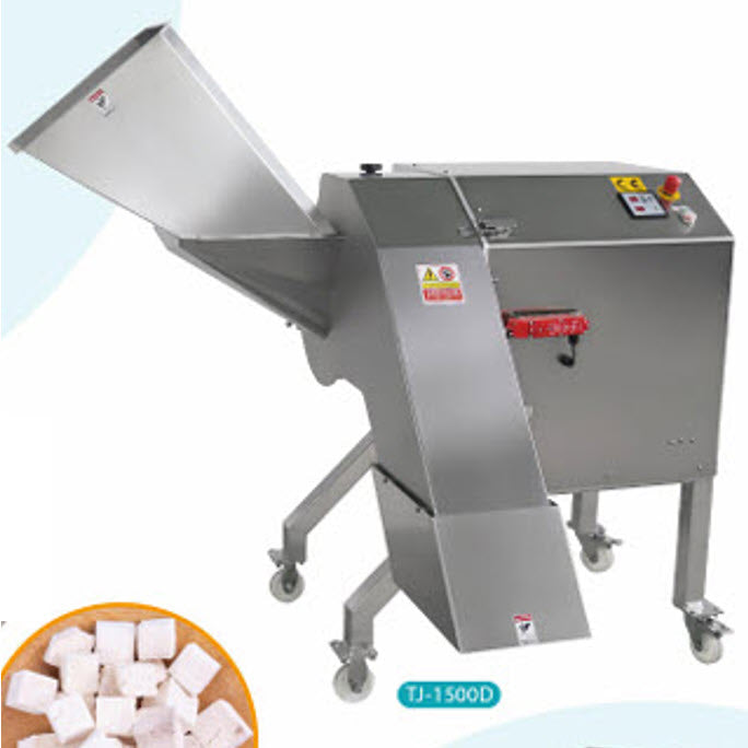 เครื่องหั่นเต๋าอุตสาหกรรม TJ-1500D หนักแน่น 2.25 kW 800-3000 kg/hour 1750x1250x1600