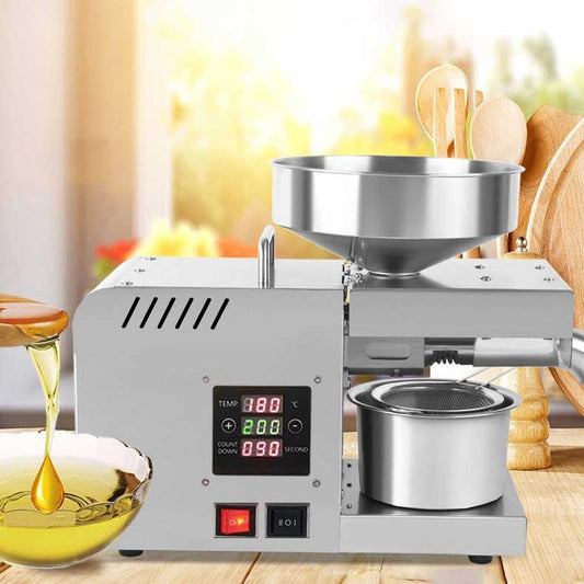 เครื่องสกัดน้ำมัน ธัญพืช เครื่องสกัดน้ำมัน แบบ ร้อน Electric Oil Extraction Machine รุ่น X5S ที่จะช่วยคุณแยก กาก และน้ำมันออกมา