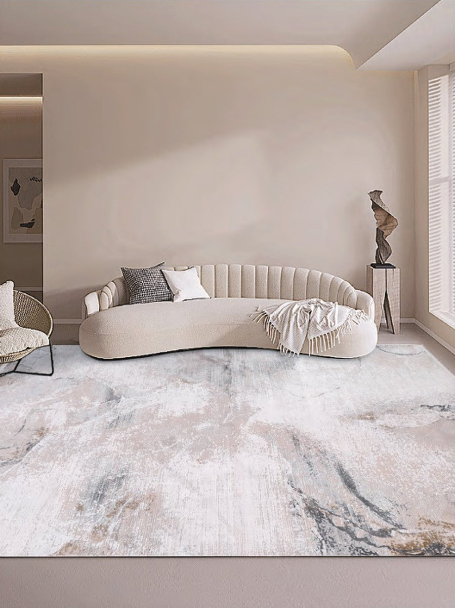 พรมลายหินอ่อนและลายธรรมชาติโทนอบอุ่น สไตล์โมเดิร์นมินิมอล ขนาด 140x200 - 300x400 ซม.