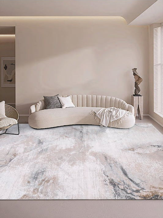 พรมลายหินอ่อนและลายธรรมชาติโทนอบอุ่น สไตล์โมเดิร์นมินิมอล ขนาด 140x200 - 300x400 ซม.