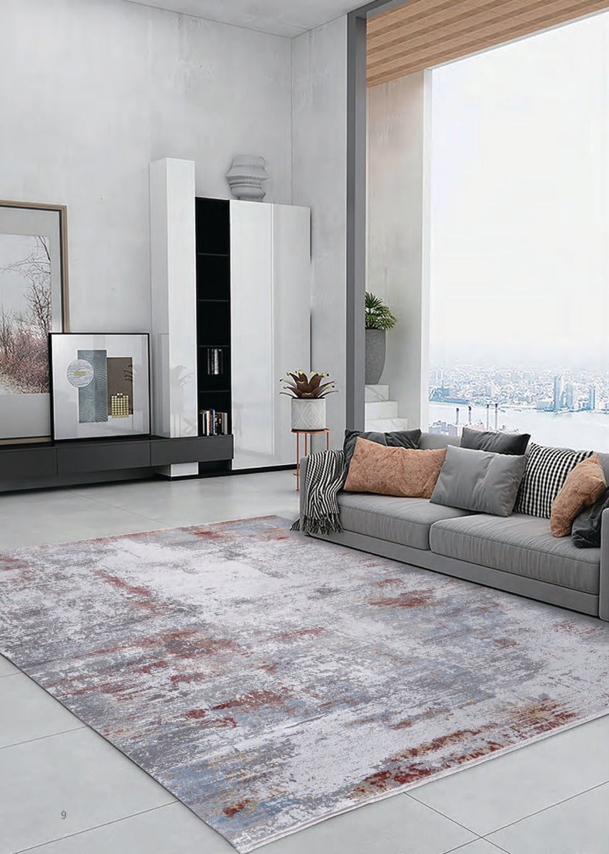 พรมพรีเมียมสไตล์โมเดิร์นลักชัวรี่ ลายวินเทจและเมฆ ขนาด 160x230 - 300x400 ซม. รุ่น TK98466 / TK98013