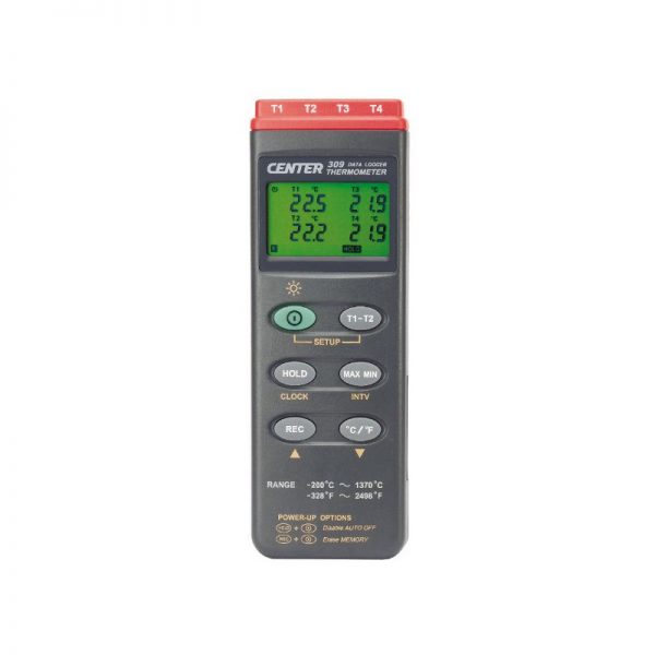 เครื่องวัดอุณหภูมิ Digital Thermo Meter/Dataloger รุ่น CENTER309 / 4 Channal CENTER