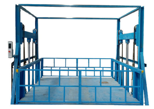 ลิฟท์ยกของ 2Ton SJD-81 two rail mounted lifting platform