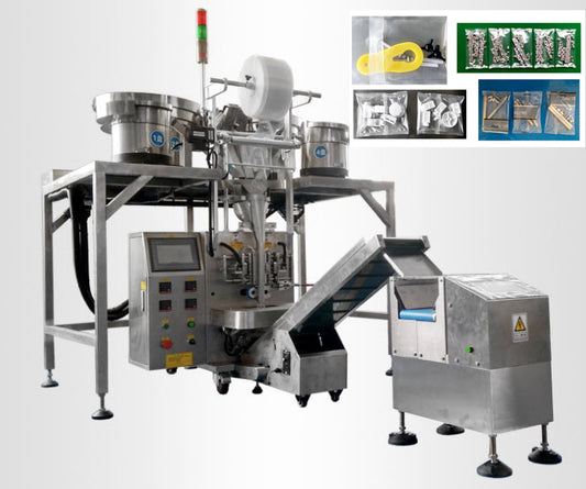 เครื่องบรรจุพร้อมซีล แบบนับจำนวน เม็ดยา น็อตตัวผู้ น็อตตัวเมีย แหวน พร้อมห่อ Hi-Speed automatic counting multi-tray mixed packaging machine 2.5（Kw） 220（V） SIGB-260