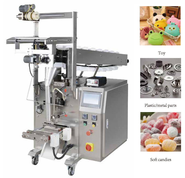 เครื่องบรรจุพร้อมซีลระบบ สายพาน 2.4（Kw） KZ-320 260（kg） 50-400ml 1g-500g Chain bucket packaging machine Screw nut packaging machine Vertical