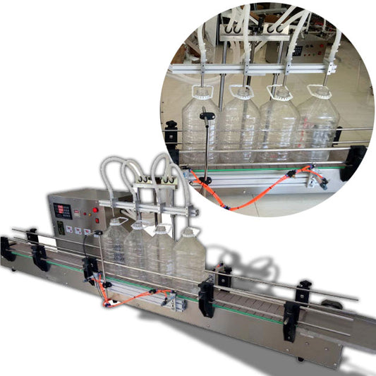 เครื่องบรรจุของเหลวลงถัง สายพาน ต่อเนื่อง 4 หัวจ่าย s-380h 880（kw）50-5000（ml） Large-flow automatic packaging machinery and equipment large barrels