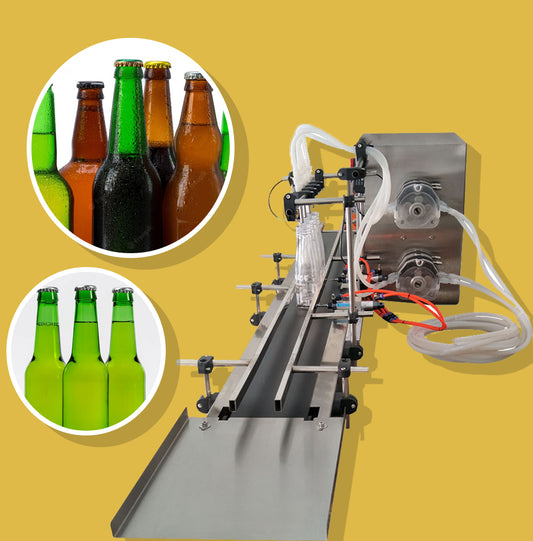 เครื่องบรรจุของเหลว สายพานต่อเนื่อง น้ำหวาน Corrosion-resistant peristaltic pump liquid filling machine syrup oil