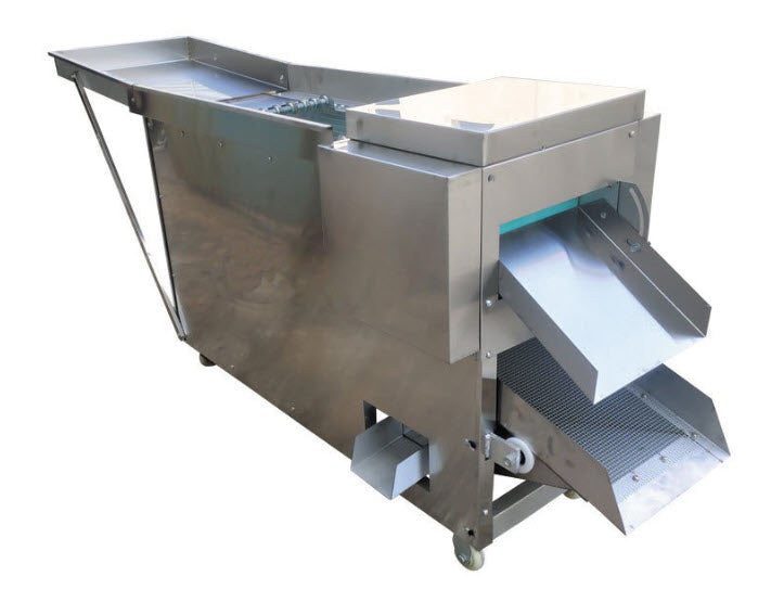 เครื่องหั่นพริกแห้ง พร้อมระบบแยกเม็ด Dried Chili Cutting Machine รุ่น 300 วัสดุสเตนเลส เลือกขนาดใบมีดได้ 5-30 มม.