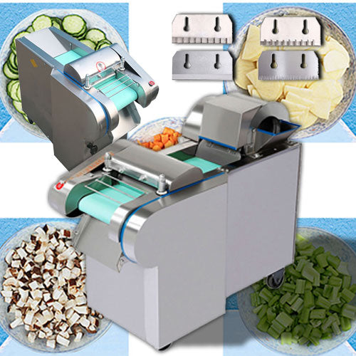 เครื่องหั่นผัก หั่นเต๋า ซอย สับ [YQC660 CB660] / YQC1000 CB1000 : 1500W Fully automatic multifunctional vegetable cutting machine