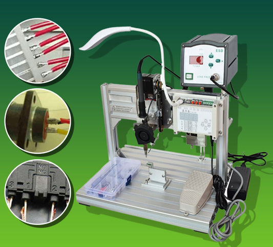 เครื่องเชื่อม บัดกรี สปอต เท้าเหยียบกึ่งอัตโนมัติ PCB circuit board semi-automatic spot welding machine
