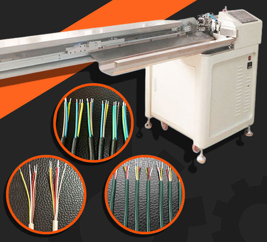 เครื่องตัด เข้าสาย สายไฟฟ้า1100 เส้นต่อชม. Cutting wire stripping and tinting machine at one time model XLD-0319