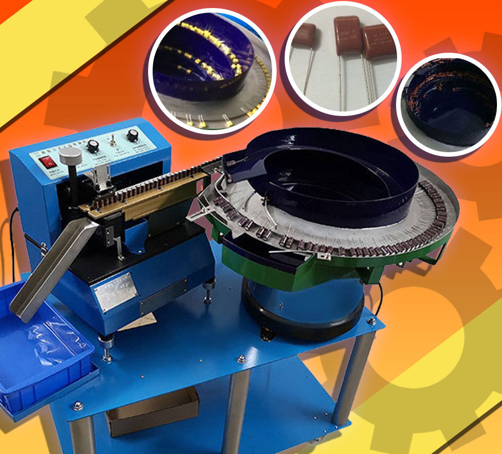 เครื่องเรียงชิ้นส่วนอิเลคโทรนิค อุปกรณ์ CBB Capacitors Automatic Capacitors Model XLD-0972 น้ำหนักเครื่อง 150Kg 220（kw）