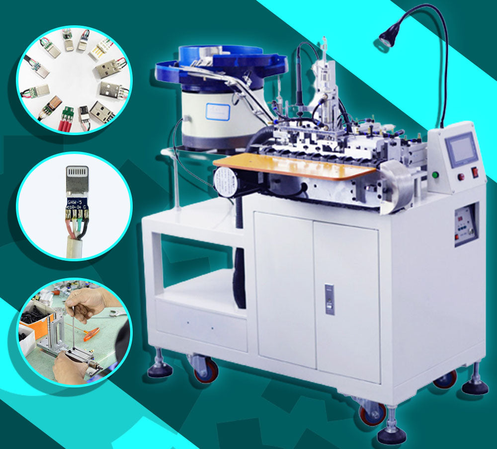 เครื่องเข้าสาย เข้าหัว automatic high-power soldering station XLD-330