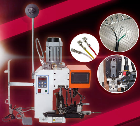 เครื่องเข้าหัวสายไฟ ปอกสายไฟ Stripping terminal machine mold horizontal mold sheath line Product model XLD-B56