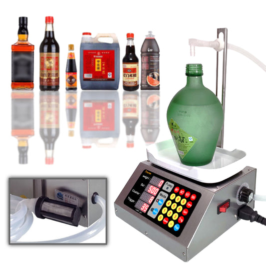 เครื่องบรรจุของเหลวแบบชั่งน้ำหนัก KG 10g – 3kg ควบคุมดิจิตอล รุ่น CSY-1810  อัตราการไหลสูงสุด 3.5 ลิตร/นาที