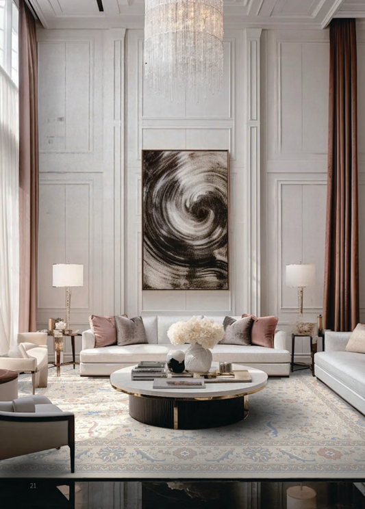 พรมโพลีเอสเตอร์ทอลายเปอร์เซียคลาสสิกและลายวินเทจ ขนาด 80x100 - 200x300 ซม.