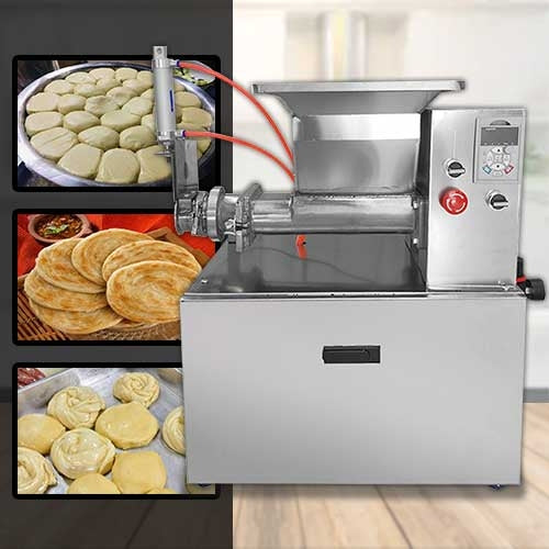 เครื่องตัดแป้ง ทำโรตี แบ่งแป้งโรตี Electric Dough Cutting Machine โรตี เครื่องแบ่งแป้ง